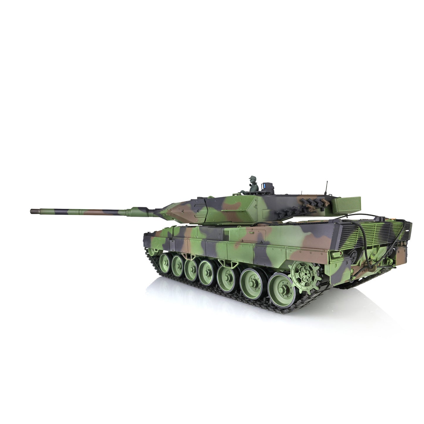 Henglong 1/16 7.0 Plastic M1A2 Abrams 3918 Leopard2A6 3889 RTR RC Tank BB Infrared Combat Smoke Barrel Recoil Sound Light System