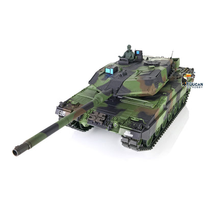 Henglong 1/16 TK7.0 Plastic German Leopard2A6 RTR RC Tank 3889 with 360 Degrees Turret Barrel Recoil BB Infrared Combat Smoke