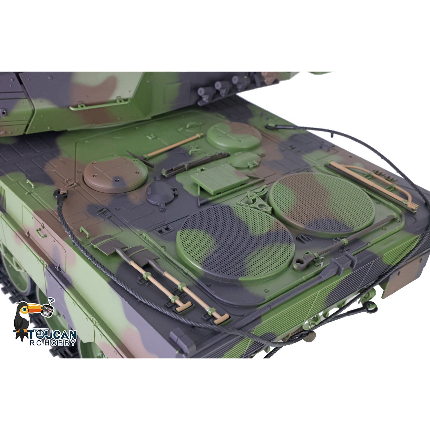 Henglong 1/16 TK7.0 Plastic German Leopard2A6 RTR RC Tank 3889 with 360 Degrees Turret Barrel Recoil BB Infrared Combat Smoke