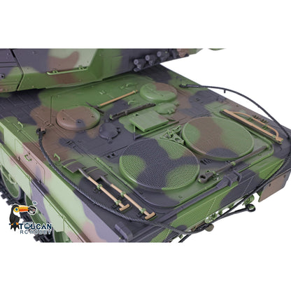 Henglong 1/16 TK7.0 Plastic German Leopard2A6 RTR RC Tank 3889 with 360 Degrees Turret Barrel Recoil BB Infrared Combat Smoke
