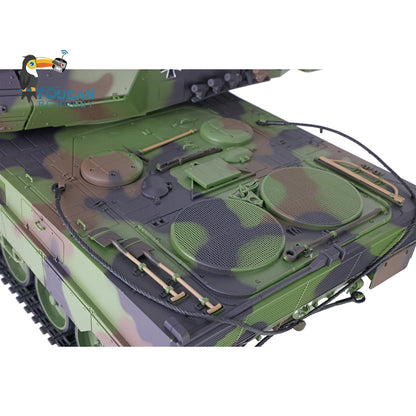 Henglong 1/16 7.0 Plastic Leopard2A6 RC Tank 3889 W/Soviet Union KV-2 3849 360 Degree Turret Rotation Barrel Recoil Infrared Combating System