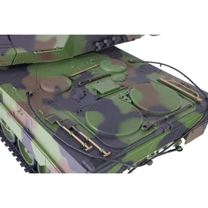 Henglong 1/16 7.0 Plastic M1A2 Abrams 3918 Leopard2A6 3889 RTR RC Tank BB Infrared Combat Smoke Barrel Recoil Sound Light System