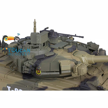 Henglong 1/16 7.0 Upgraded Russia T90 RTR RC Tank 3938 360 Degree Turret Red Eyes BB IR Smoke Sound Light Radio Control Military Vehicle Model