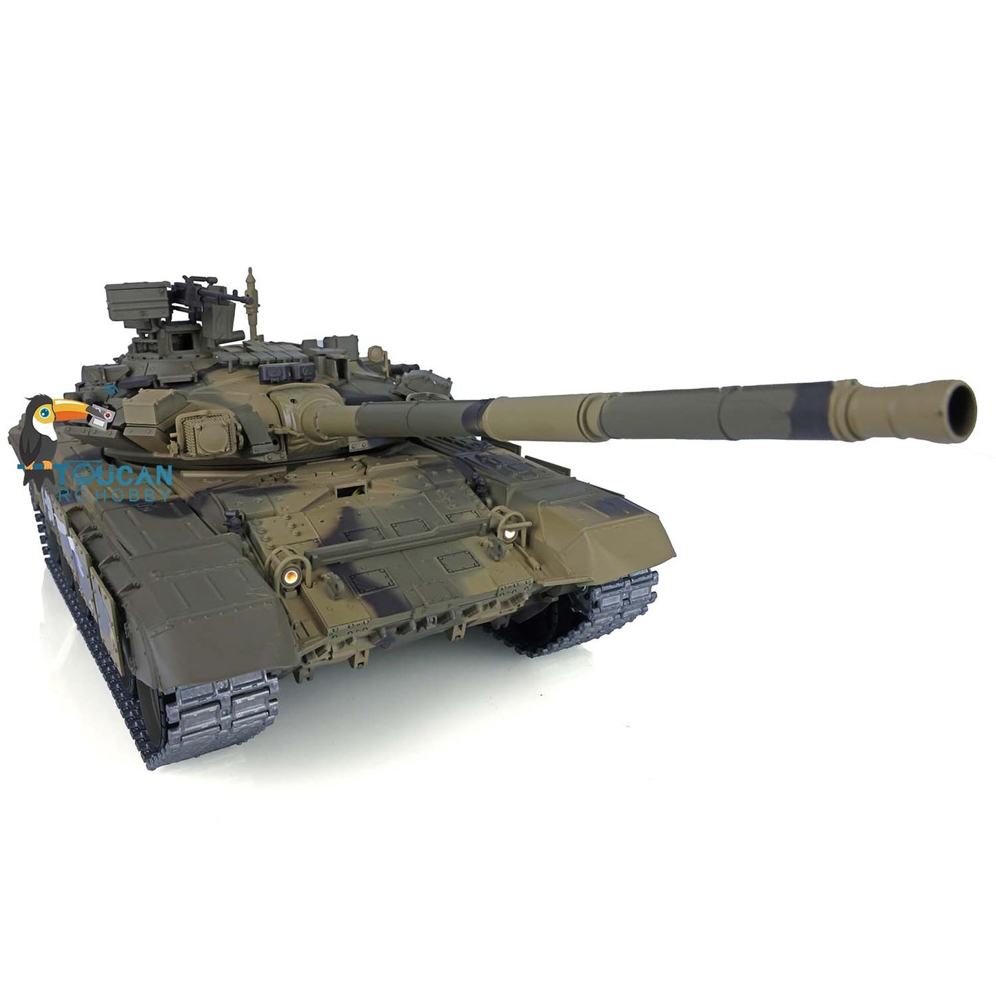 Henglong 1/16 7.0 Upgraded Russia T90 3938 RTR RC Tank Model BB IR 360 Degree Turret Smoke Metal Tracks Gearbox Drive Idler Wheeels