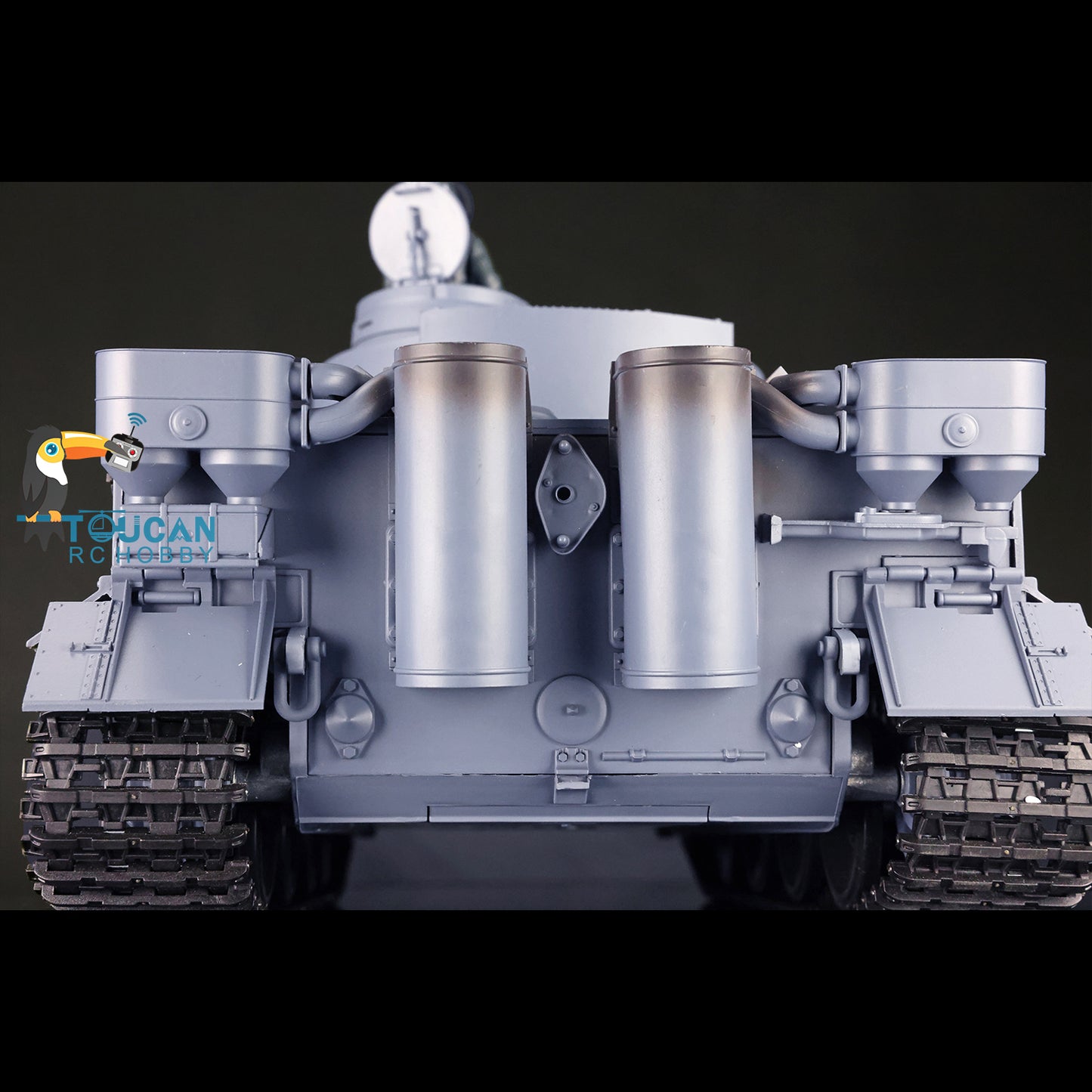 2.4Ghz Henglong 1/16 7.0 Plastic German Tiger I 3818/German Panther V 3819 RTR RC Tank 360 Degree Turret Rotation Infrared Combating System