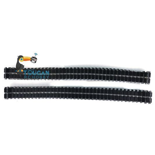 Metal Tracks With Single Side Rubber Suitable for Henglong HL 1/16 RC Tanks Leopard2A6 3889 Challenger II 3908 Abrams 3918