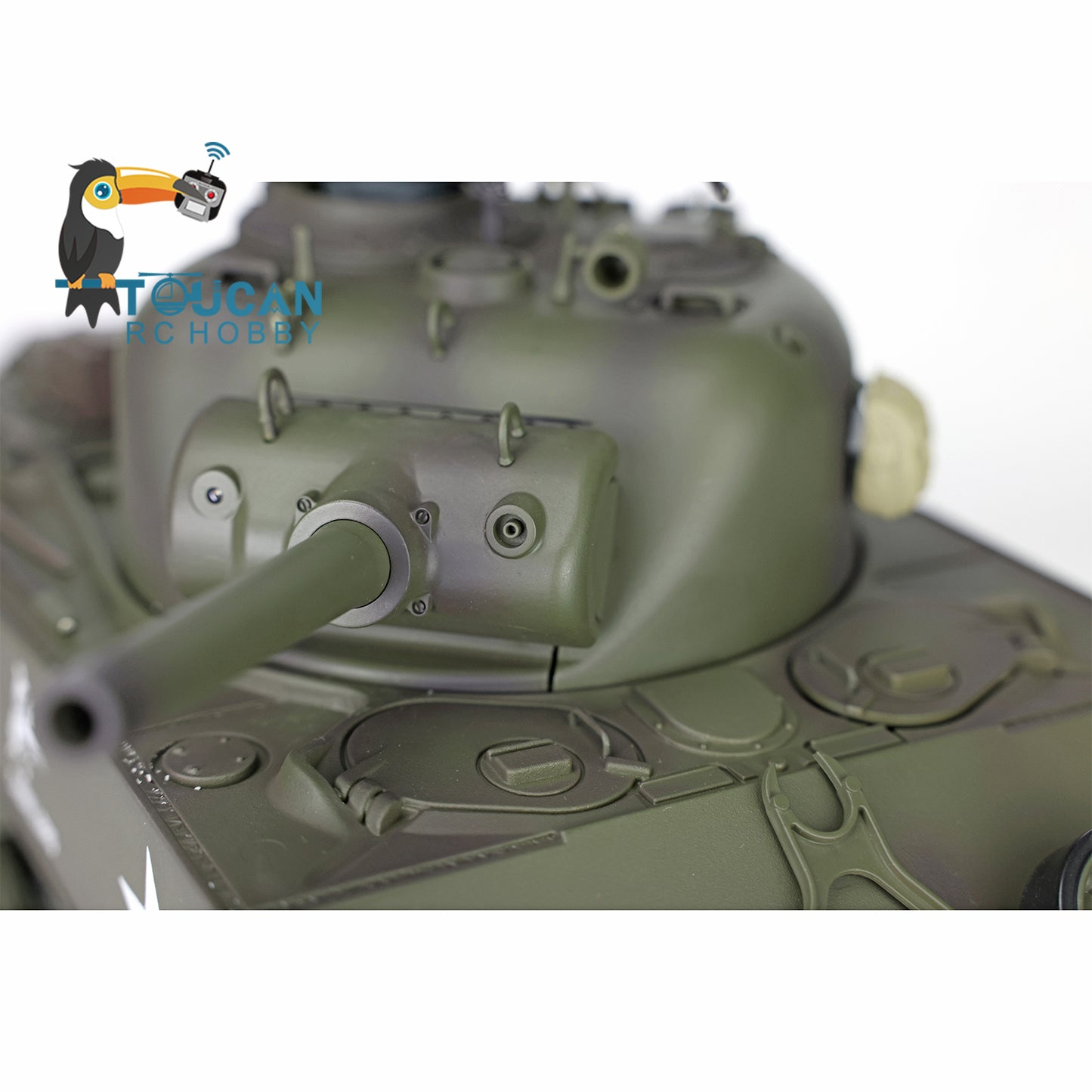 7.0 Henglong 1/16 Plastic RC Tank 3898 M4A3 Sherman Barrel Recoil Lifting Idle Smoke 360 Degree Turret Infrared Combat System BB Shooting Vehicle