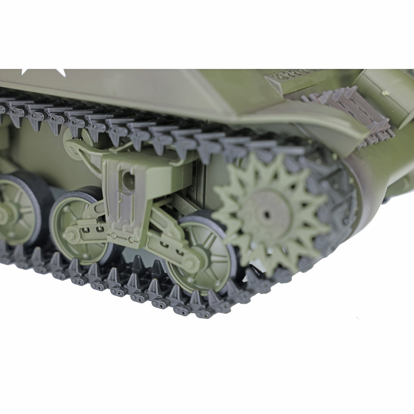 US Stock 2.4Ghz Henglong 1/16 Scale 7.0 Plastic Version M4A3 Sherman 3898 RTR RC Tank Model BB IR Smoke 340 Degree Turret Metal Barrel