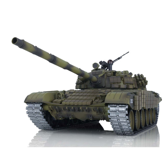 7.0 Henglong 1/16 Scale T72 3939 RTR RC Tank Armored Vehicle Model BB IR Smoke 360 Degree Turret Metal Tracks Drive Idler Wheels