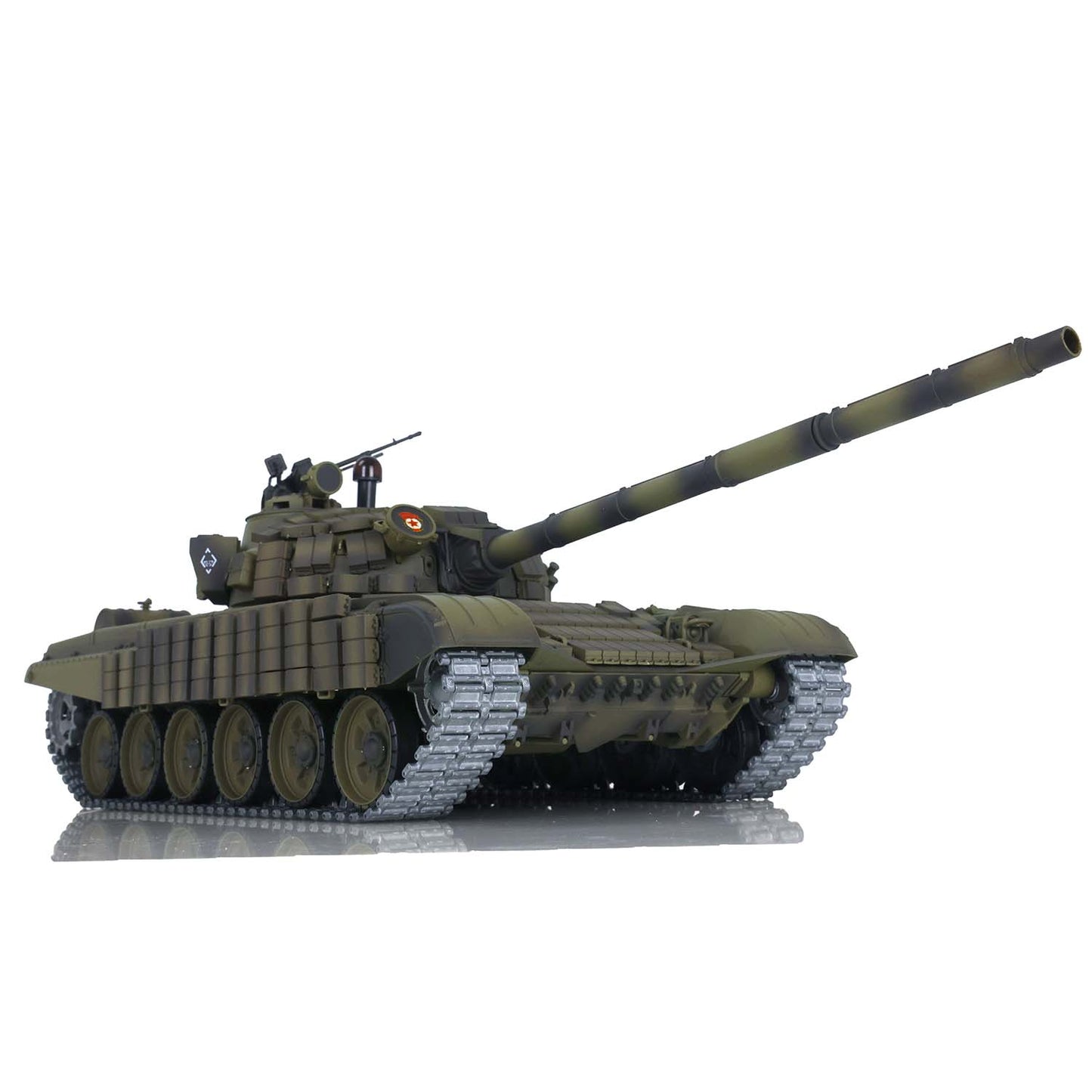 7.0 Henglong 1/16 Scale T72 3939 RTR RC Tank Armored Vehicle Model BB IR Smoke 360 Degree Turret Metal Tracks Drive Idler Wheels