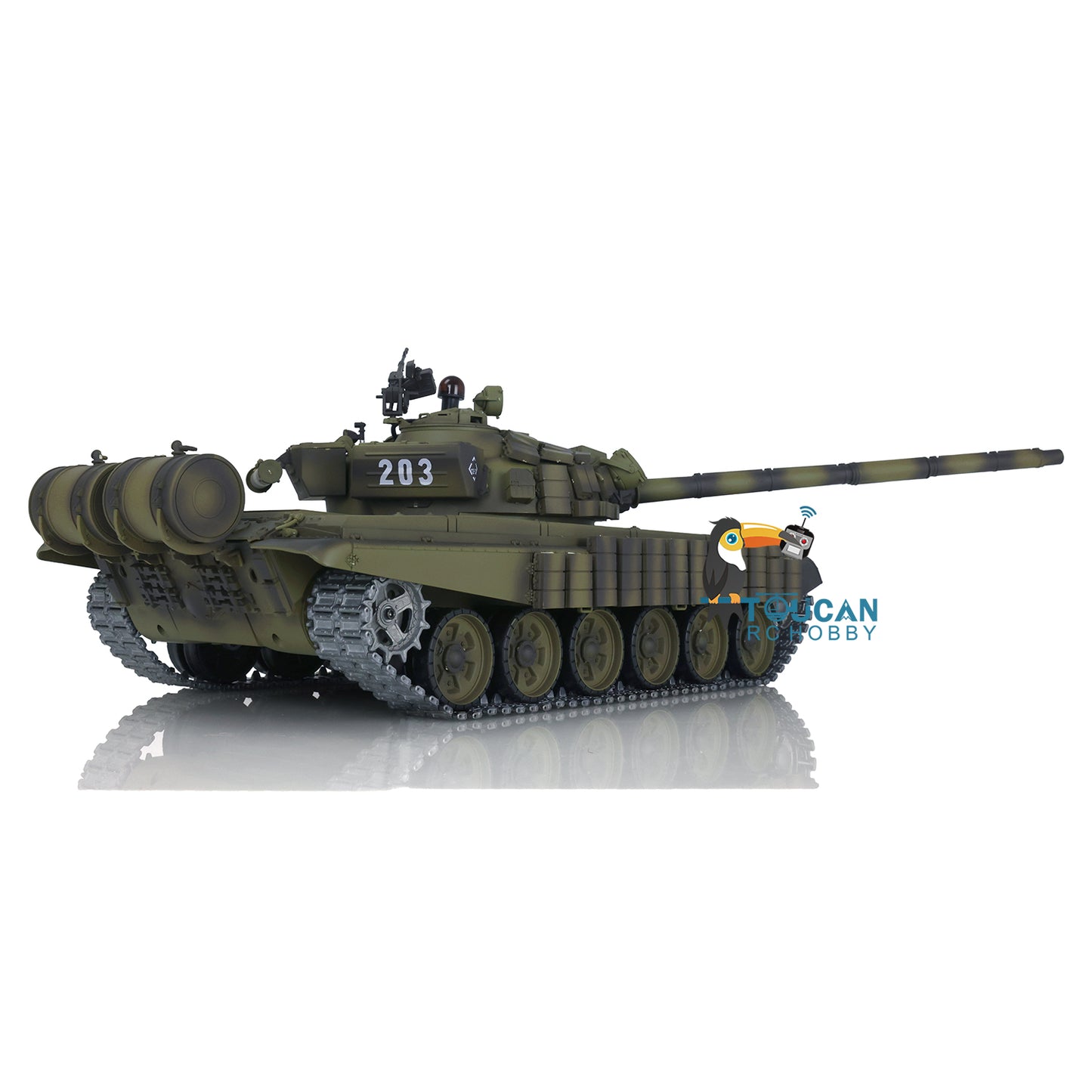 Henglong 1/16 TK7.0 Promotion Metal Russian T72 3939 RTR RC Tank with Armor FPV 360 Degrees Turret BB IR Smoke Metal Sprockets Wheels Tracks Steel Gearbox