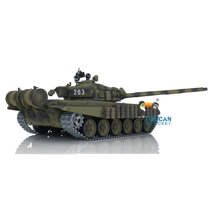 Henglong 1/16 TK7.0 Promotion Metal Russian T72 3939 RTR RC Tank with Armor FPV 360 Degrees Turret BB IR Smoke Metal Sprockets Wheels Tracks Steel Gearbox