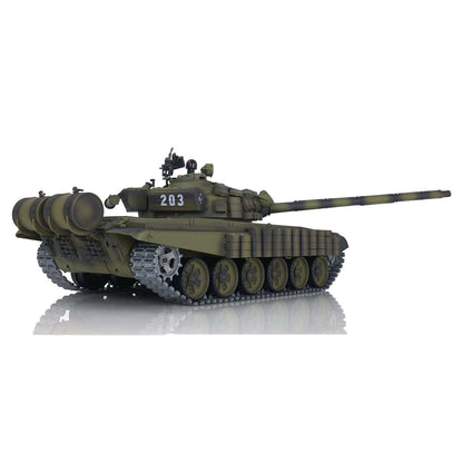 TK7.0 Heng Long 1/16 Scale 3939 T72 RC Tank BB IR Smoke Armor Set Sound Light Metal Drive Idler Wheels Gearbox