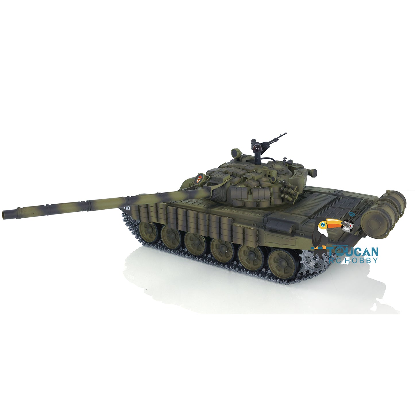 Henglong 1/16 TK7.0 Promotion Metal Russian T72 3939 RTR RC Tank with Armor FPV 360 Degrees Turret BB IR Smoke Metal Sprockets Wheels Tracks Steel Gearbox