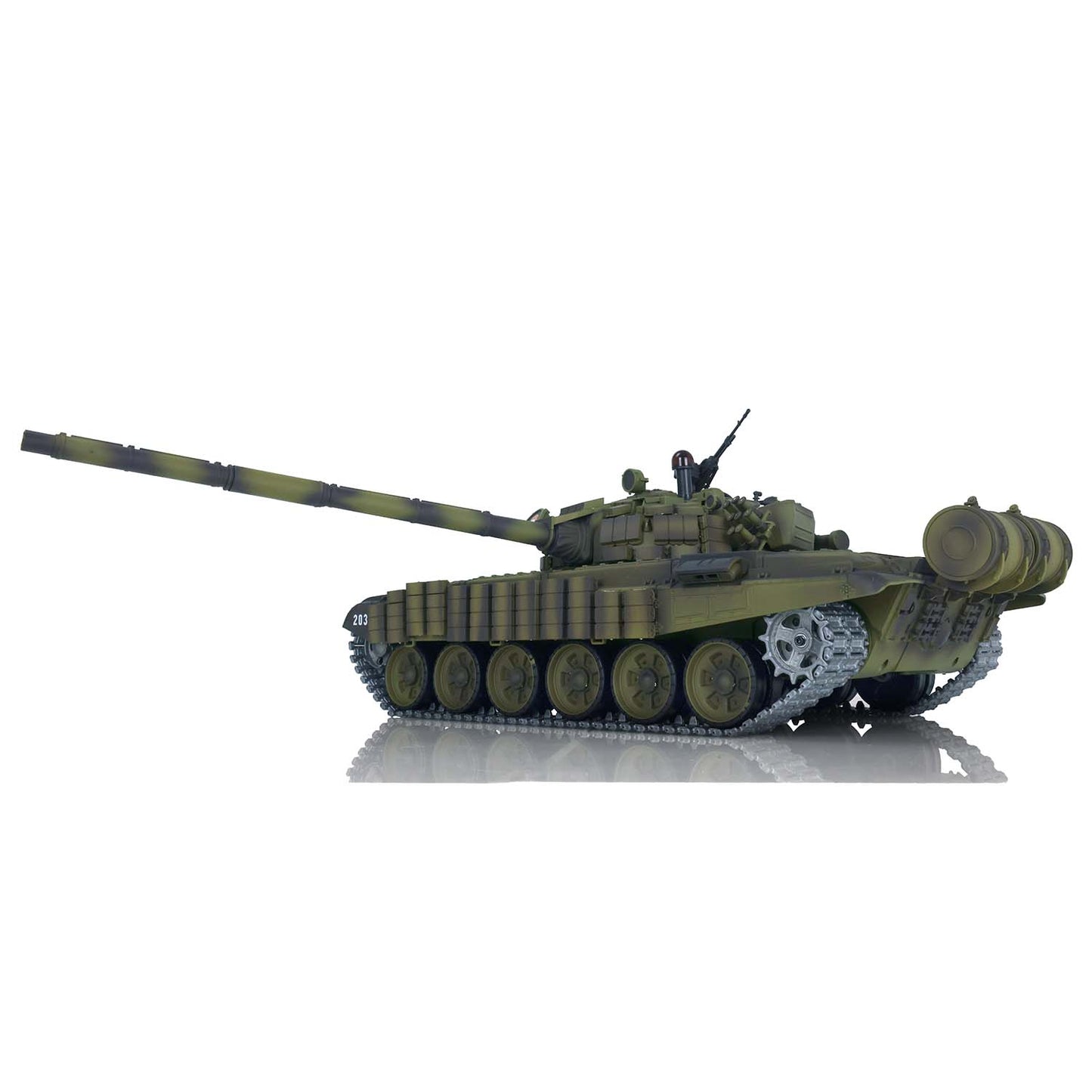 TK7.0 Heng Long 1/16 Scale 3939 T72 RC Tank BB IR Smoke Armor Set Sound Light Metal Drive Idler Wheels Gearbox
