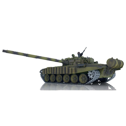 7.0 Henglong 1/16 Scale T72 3939 RTR RC Tank Armored Vehicle Model BB IR Smoke 360 Degree Turret Metal Tracks Drive Idler Wheels