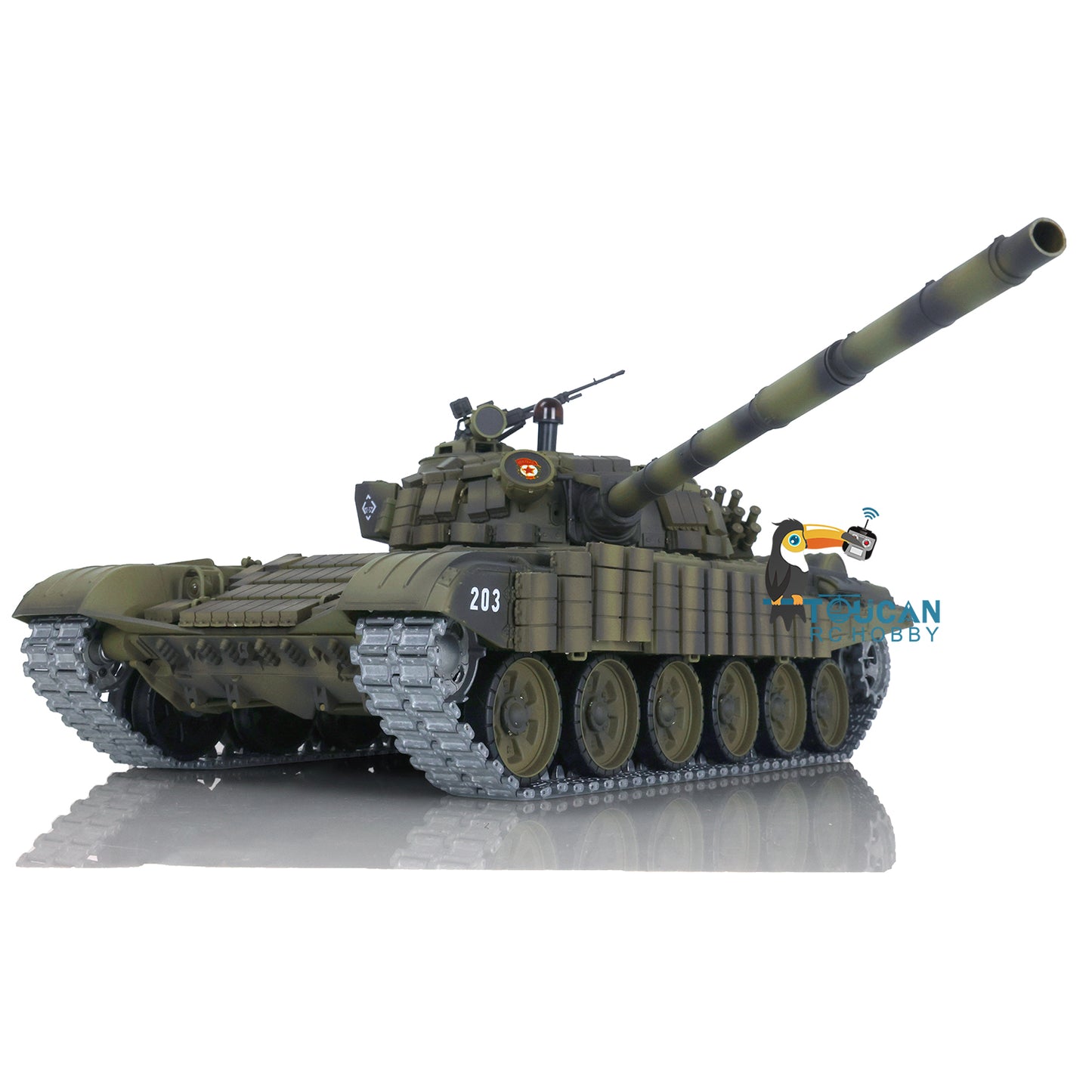 Henglong 1/16 TK7.0 Promotion Metal Russian T72 3939 RTR RC Tank with Armor FPV 360 Degrees Turret BB IR Smoke Metal Sprockets Wheels Tracks Steel Gearbox