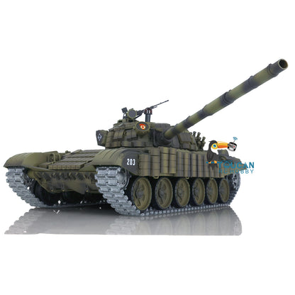 Henglong 1/16 TK7.0 Promotion Metal Russian T72 3939 RTR RC Tank with Armor FPV 360 Degrees Turret BB IR Smoke Metal Sprockets Wheels Tracks Steel Gearbox