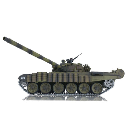 TK7.0 Heng Long 1/16 Scale 3939 T72 RC Tank BB IR Smoke Armor Set Sound Light Metal Drive Idler Wheels Gearbox