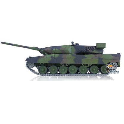 Henglong 1/16 7.0 Upgraded Ver German Leopard2A6 3889 RTR RC Tank Model IR BB Smoke Sound Steel Gearbox Metal Tracks Drive Idler Wheels
