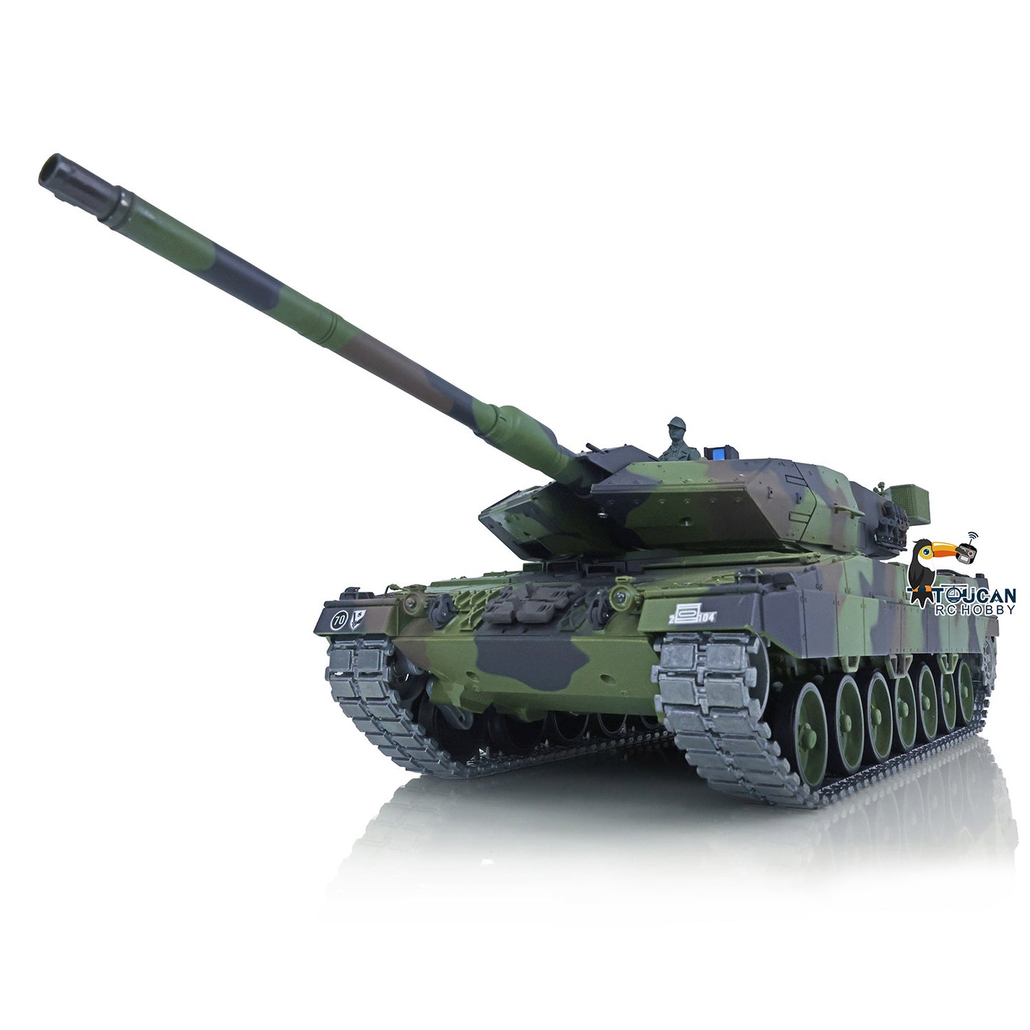 Henglong 1/16 Scale 7.0 Leopard2A6 RTR RC Tank 3889 W/ 360 Degree Turret Metal Tracks Ready to Run Radio Control Vehicle