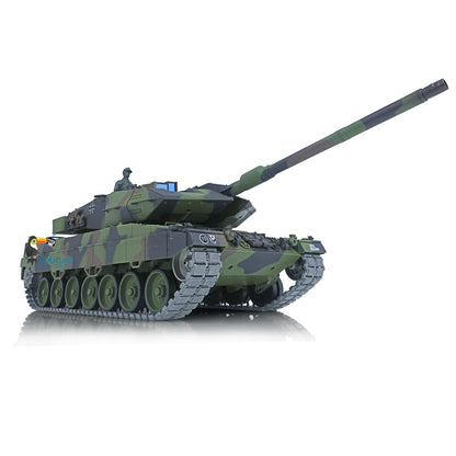 Henglong 1/16 7.0 Upgraded Ver German Leopard2A6 3889 RTR RC Tank Model IR BB Smoke Sound Steel Gearbox Metal Tracks Drive Idler Wheels