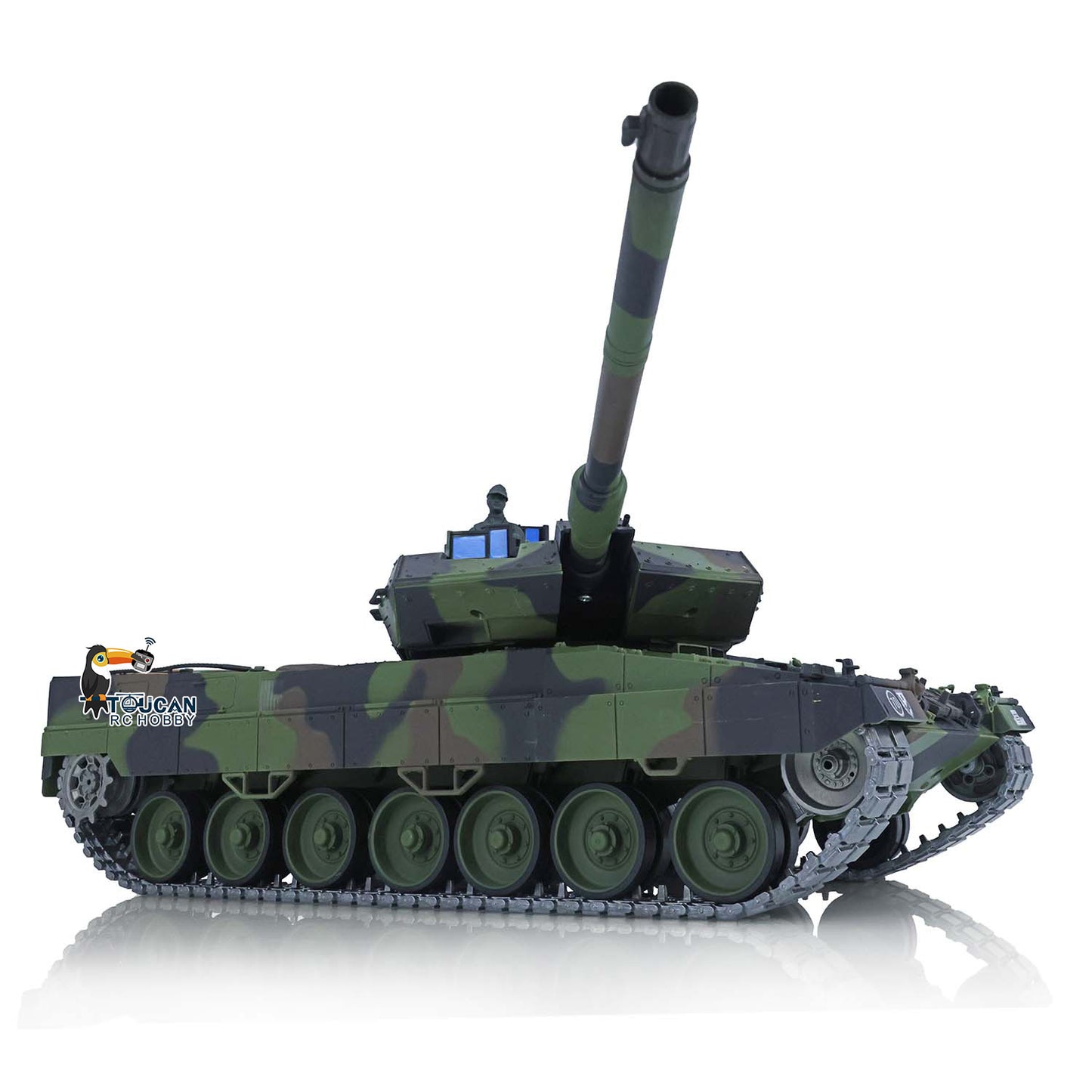 Henglong 1/16 Scale 7.0 Leopard2A6 RTR RC Tank 3889 W/ 360 Degree Turret Metal Tracks Ready to Run Radio Control Vehicle