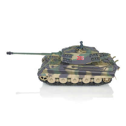 US Warehouse 2.4G Henglong 1/16 7.0 Plastic German King Tiger 3888A RTR RC Tank Model BB IR Smoke Sound Light Metal Barrel