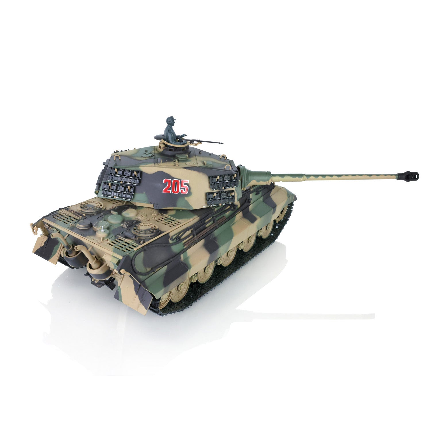 US Warehouse 2.4G Henglong 1/16 7.0 Plastic German King Tiger