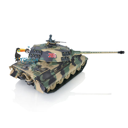 Henglong 1/16 7.0 Plastic FPV King Tiger RC Tank 3888A 360 Degree Turret Barrel Recoil Infrared Combating BB System Metal Barrel