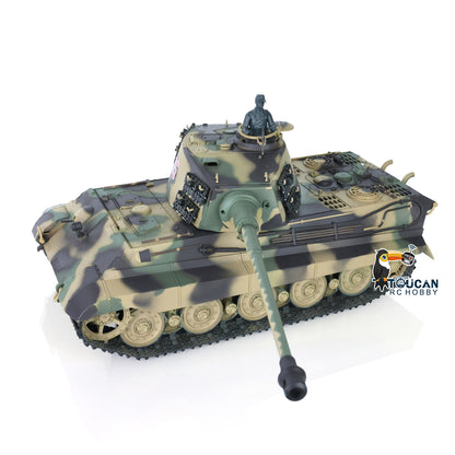 Henglong 1/16 TK7.0 Plastic German King Tiger Henschel 3888A RTR RC Tank with Barrel Recoil Infrared Combat BB Smoke Unit Sound Light