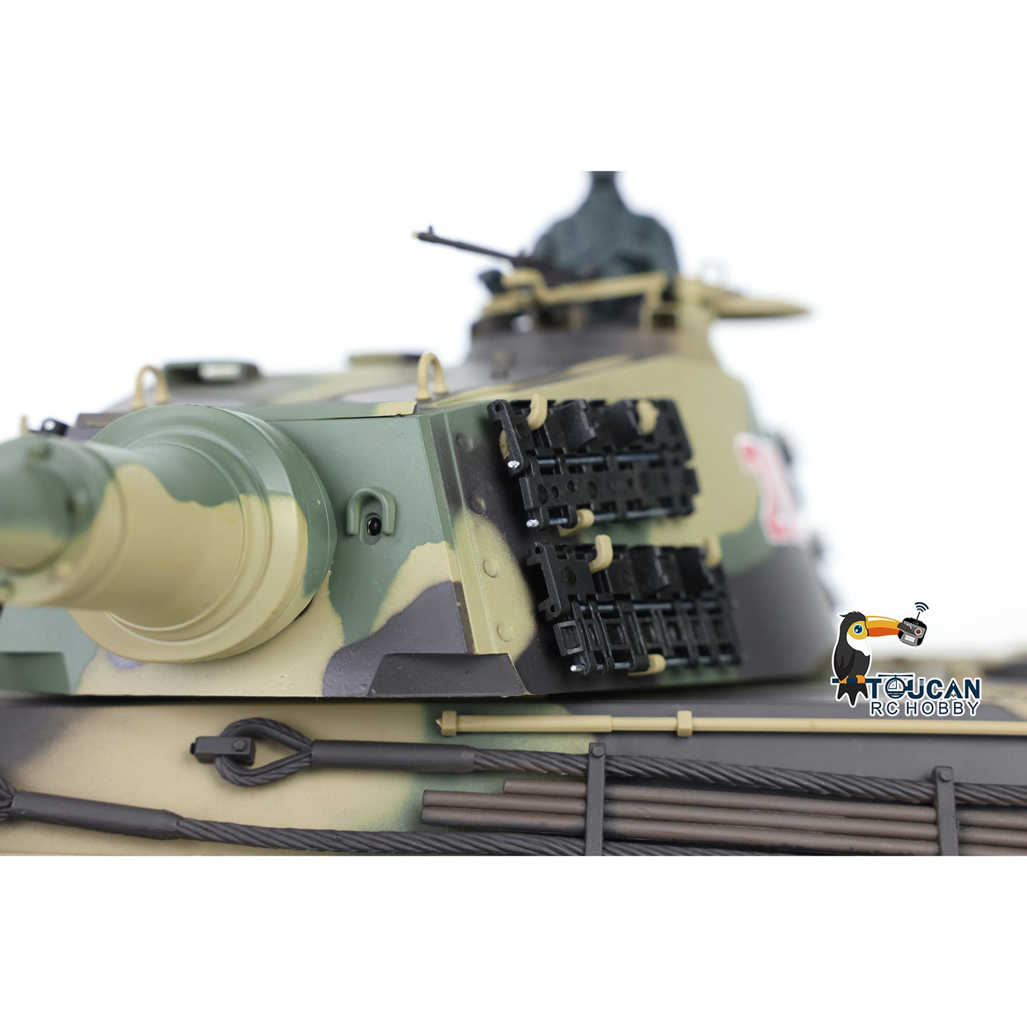 Henglong 1/16 TK7.0 Plastic German King Tiger Henschel 3888A RTR RC Tank with Barrel Recoil Infrared Combat BB Smoke Unit Sound Light