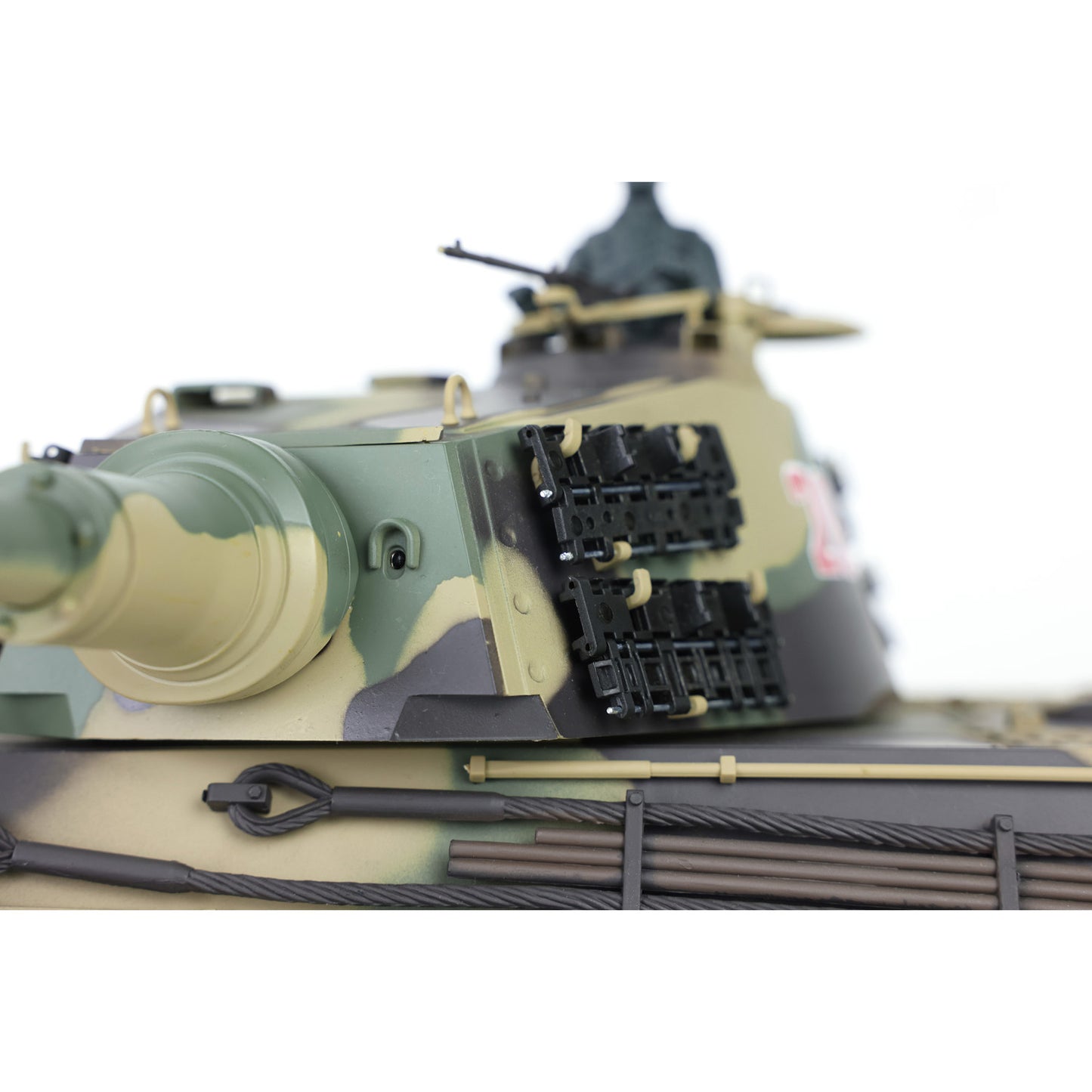 US Warehouse 2.4G Henglong 1/16 7.0 Plastic German King Tiger 3888A RTR RC Tank Model BB IR Smoke Sound Light Metal Barrel