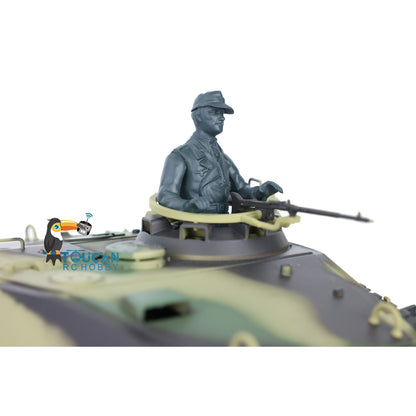 Henglong 1/16 7.0 Plastic 3888A German King Tiger RC Tank Sound Smoke 360 Degree Turret BB Infrared Combating System Option Barrel Recoil