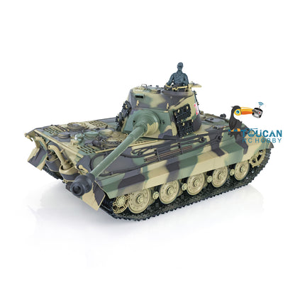 Henglong 1/16 7.0 Plastic German King Tiger 3888A/Walker Bulldog 3839 Barrel Recoil RC Tank Model Radio Control  Infrared Combating System