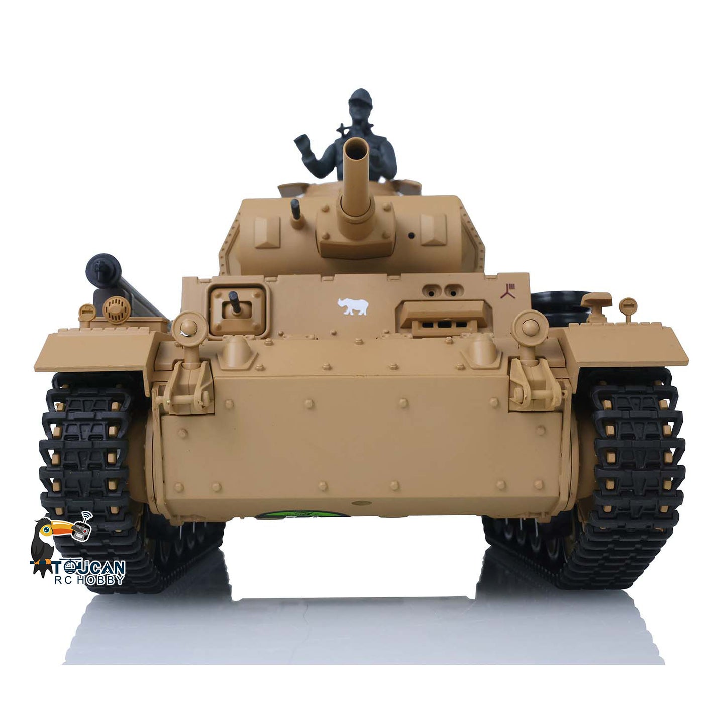 2.4G Henglong 1/16 Snow 7.0 Plastic German Panzer III H RTR RC Tank Model 3849 Metal Barrel Radio Control Vehicle Infrared Combating System