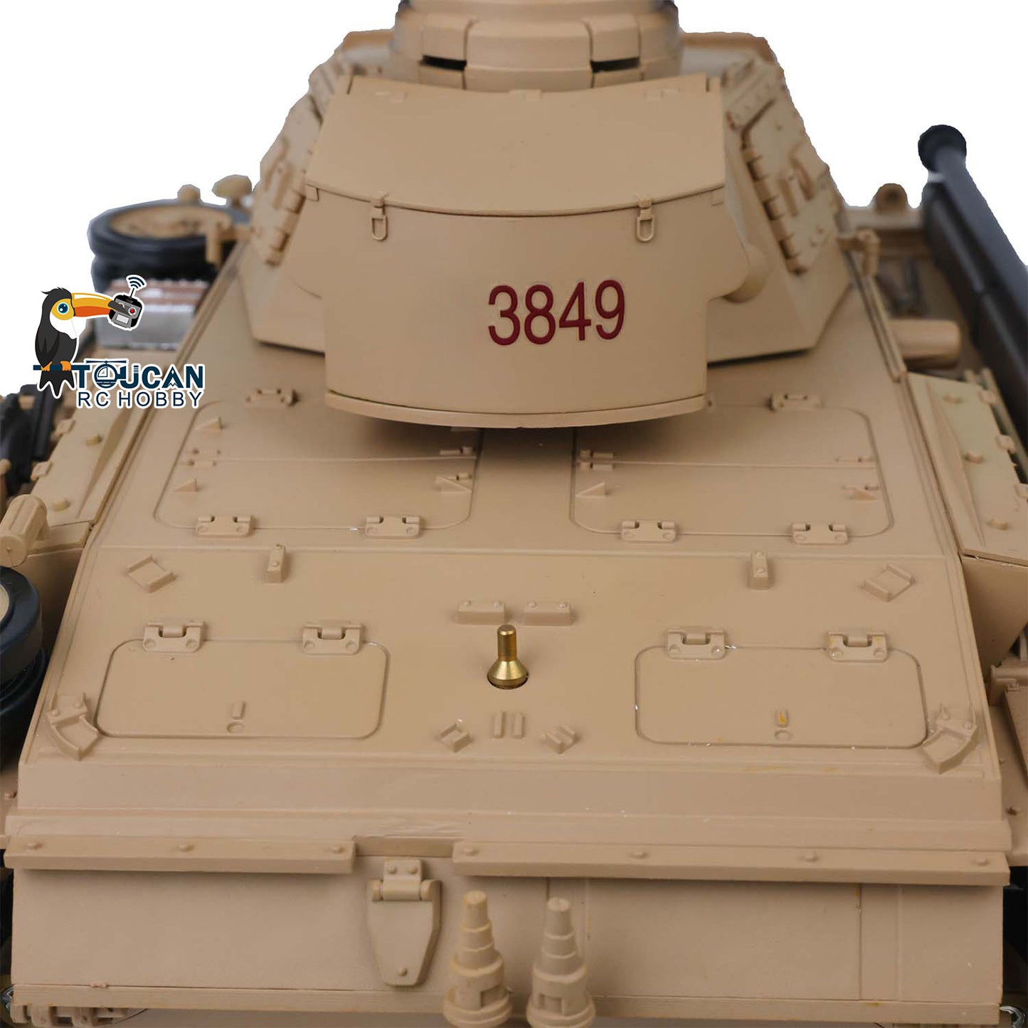 Henglong 1/16 Plastic 7.0 3848 3849 Panzer III H L RC Tank with FPV 360 Degree Turret Infrared System BB Smoke Steel Driving Gearbox Metal Barrel