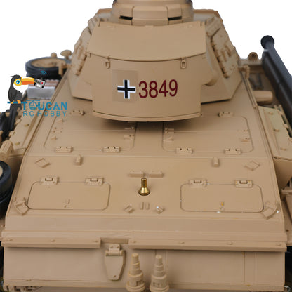 Henglong 1/16 7.0 Plastic Panzer III H/Panzer III L FPV RC Tank 3849 Gearbox 360 Degree Turret Rotation Infrared Combating System