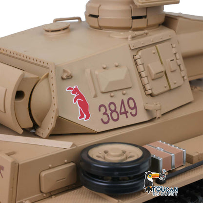 Henglong 1/16 Plastic 7.0 3848 3849 Panzer III H L RC Tank with Steel Driving Gearbox Metal Barrel