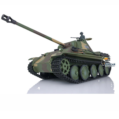 Henglong 1/16 7.0 Panther G Soviet KV-1 Plastic RC Tank 3879 3878 Model FPV 360 Degree Turret Metal Barrel Steel Gearbox BB Infrared Combating System Smoke