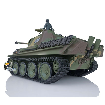 Henglong 1/16 7.0 Panther G Soviet KV-1 Plastic RC Tank 3879 3878 Model FPV 360 Degree Turret Metal Barrel Steel Gearbox BB Infrared Combating System Smoke