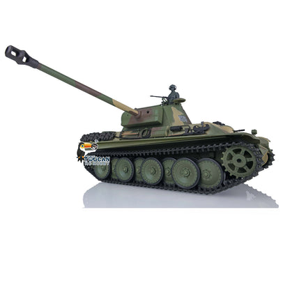 Henglong 1/16 TK7.0 Plastic German Panther G 3879 RTR RC Tank Model with BB Unit Infrared Combat Smoke