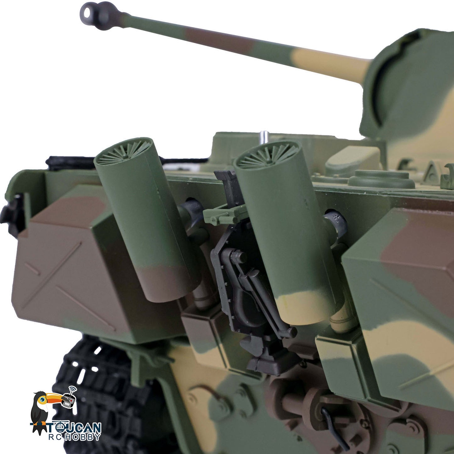 Henglong 1/16 TK7.0 Plastic German Panther G 3879 RTR RC Tank Model with Infrared Combat Smoke BB Unit