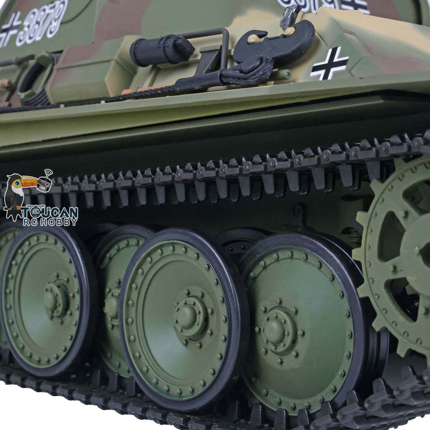 Henglong 1/16 7.0 Plastic FPV Panther G/KV-1 RC Tank 3879/3878 FPV 360 Degree Turret Metal Barrel Steel Gearbox Infrared Combating System