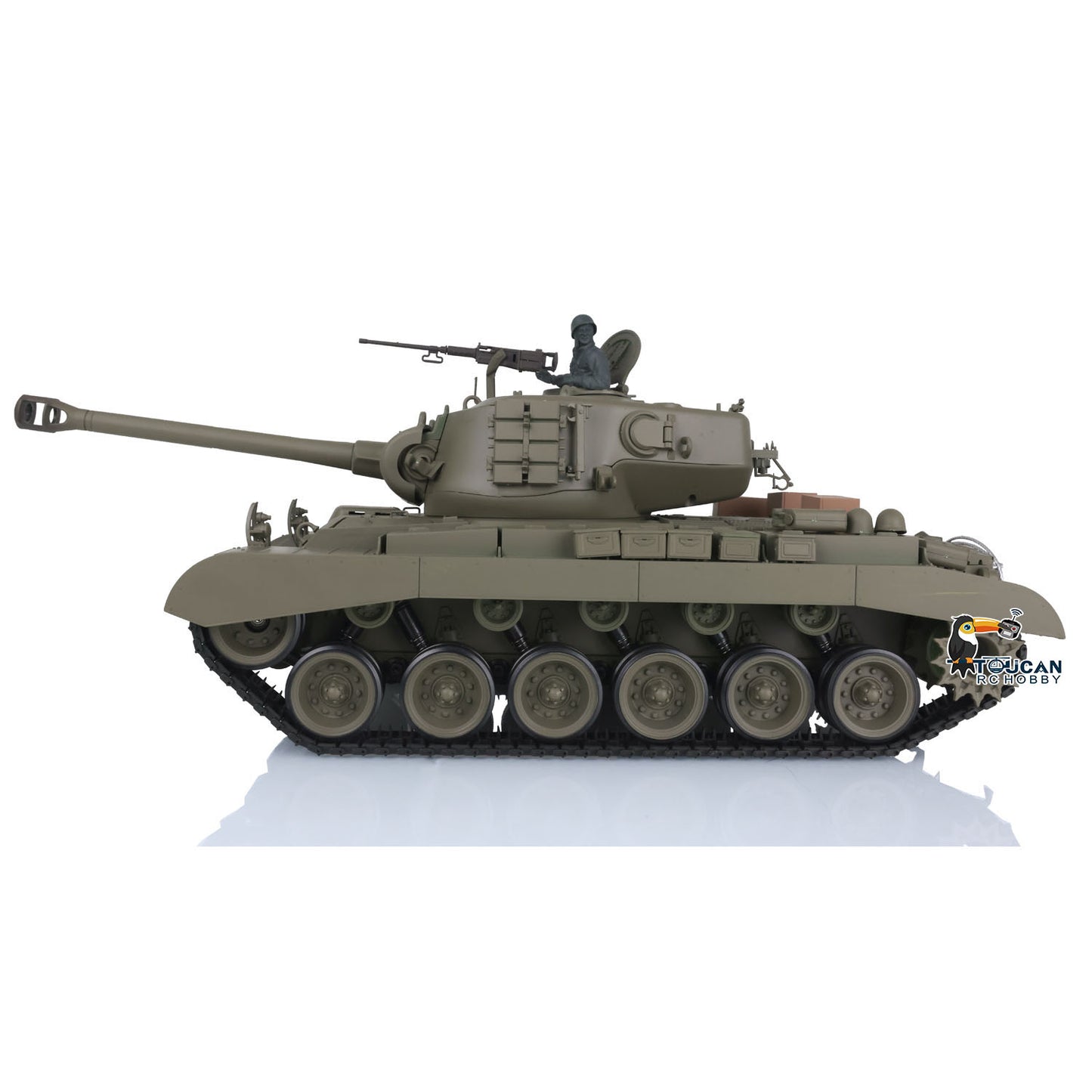 Henglong 1/16 Scale Snow 7.0 Plastic Ver M26 Pershing RTR RC Tank Model 3838 Radio Control Vehicle Infrared Combating System