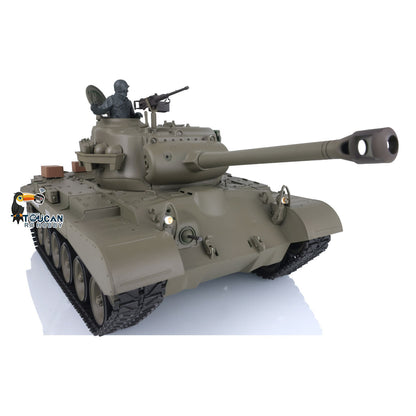 2.4Ghz Henglong 1/16 7.0 Plastic RTR RC Tank USA M26 Pershing 3838 /Walker Bulldog M41A3 3839 360 Degree Turret Rotation Infrared Combating System