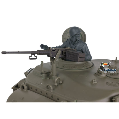 Henglong 1/16 Plastic TK7.0 3838 M26 RTR RC Tank Steel Gearbox FPV 360 Degrees Turret Infrared System Smoke BB Unit Sounds Lights