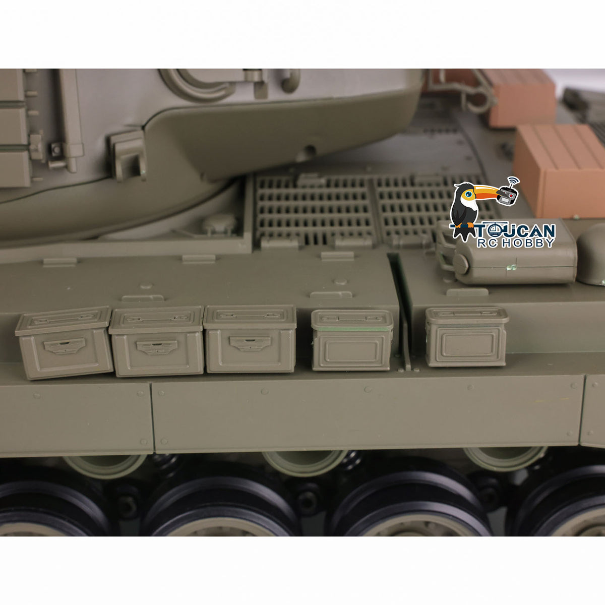 Henglong 1/16 Plastic TK7.0 3838 M26 RTR RC Tank Steel Gearbox FPV 360 Degrees Turret Infrared System Smoke BB Unit Sounds Lights