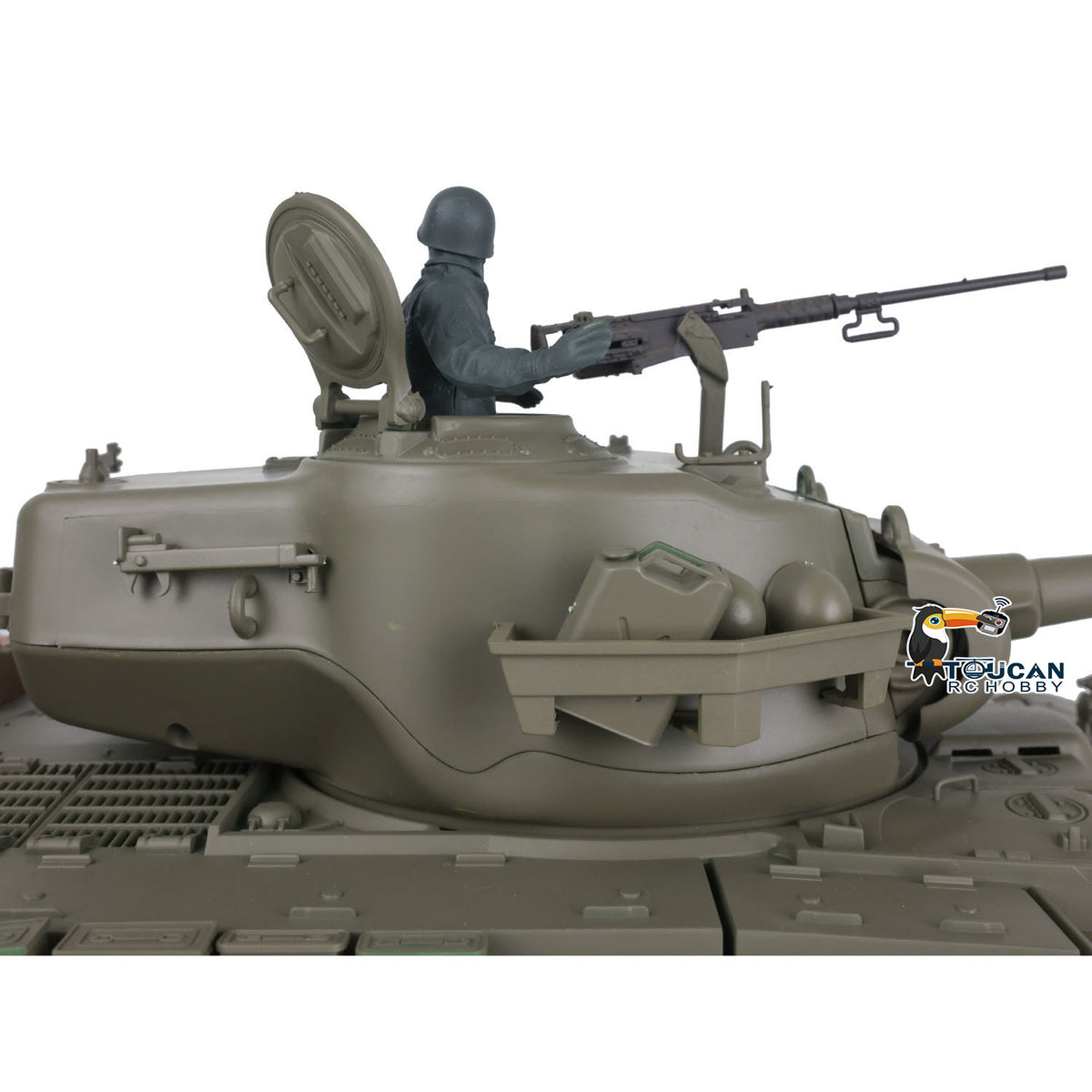 Henglong 1/16 Plastic TK7.0 3838 M26 RTR RC Tank Steel Gearbox FPV 360 Degrees Turret Infrared System Smoke BB Unit Sounds Lights