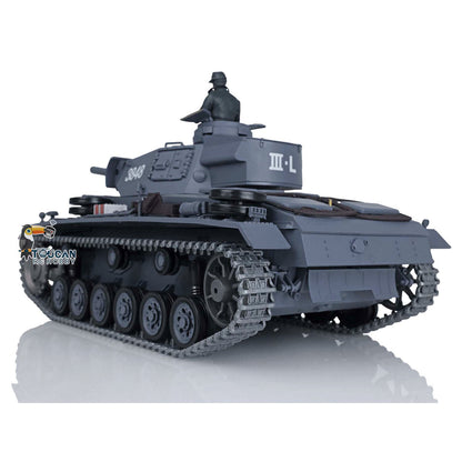 Henglong 1/16 Scale FPV 7.0 Upgraded Panzer III L RTR RC Tank Radio Control 3848 360 Degree Turret Rotation Infrared Combating System